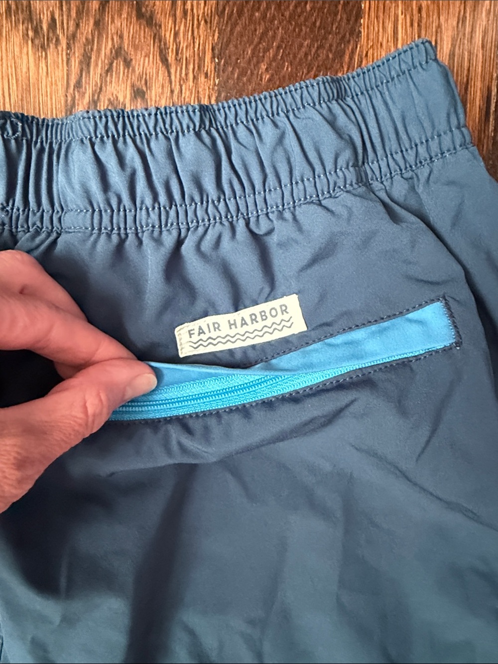 Fair Harbor Men’s The Anchor Navy Blue Swim Trunks Board Shorts - Picture 5 of 10